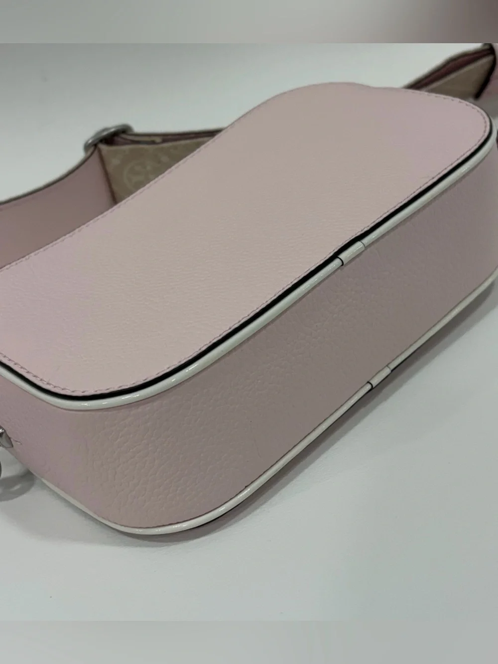 Tory Burch Mini Miller Leather Crossbody Bag Pale Pink